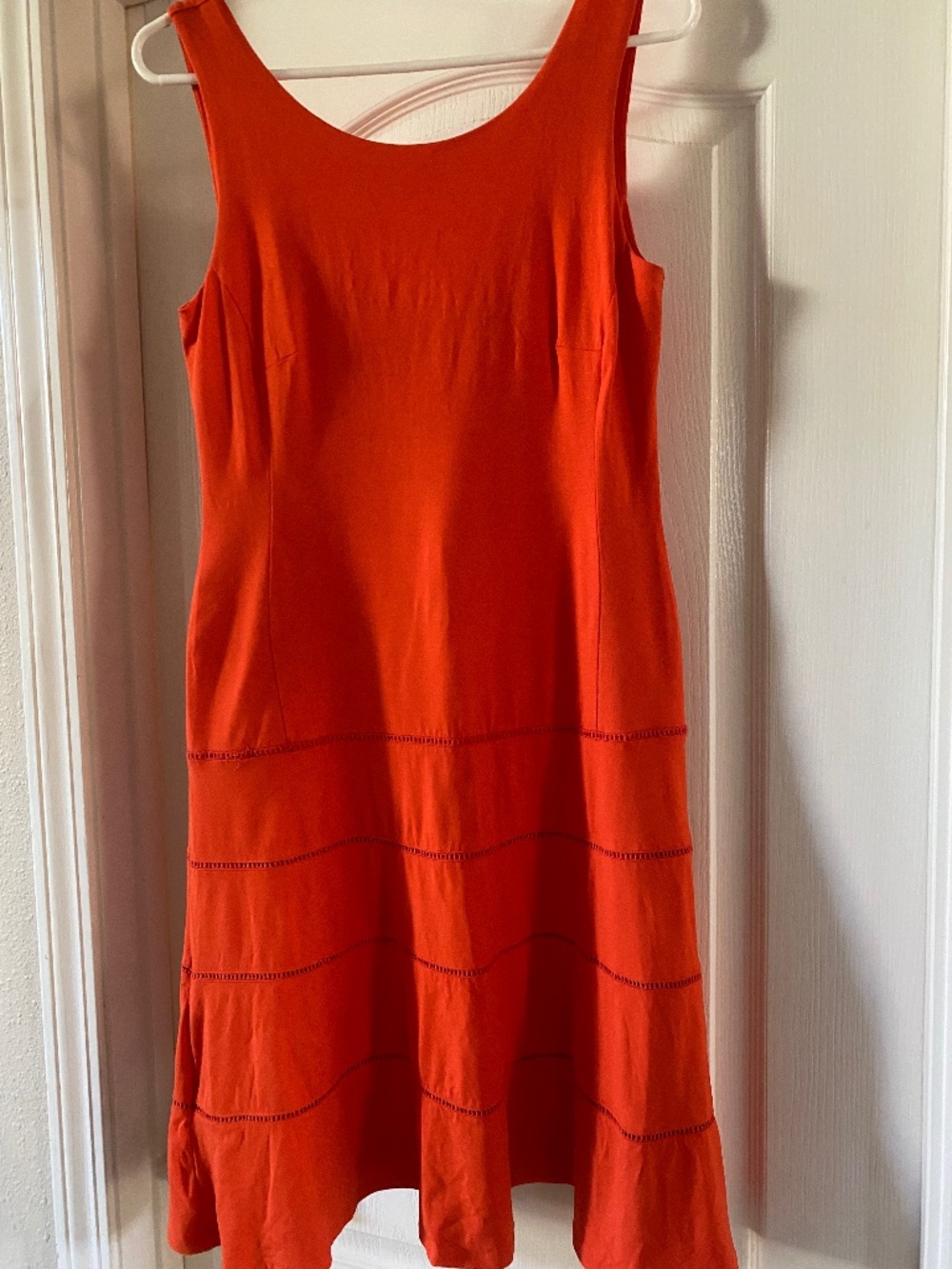 Ann Taylor Orange Sleeveless Dress - Size 0